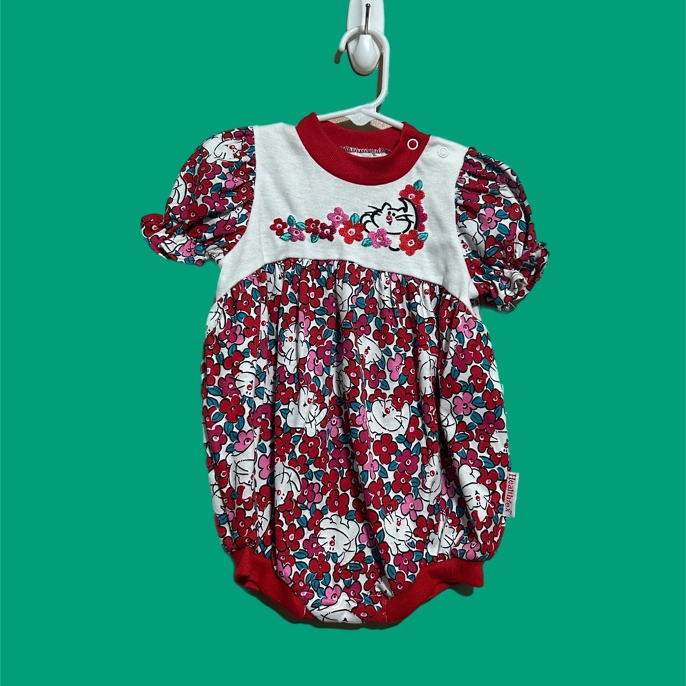 Vintage Floral/Cat Onsie